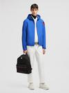 Claut Hooded Windbreaker Men Electric Blue Moncler