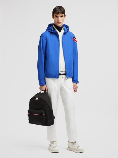 Claut Hooded Windbreaker Men Electric Blue Moncler