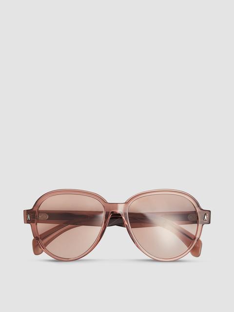 Swanspan Pilot Sunglasses Gender Neutral Shiny Pink Transparent Moncler