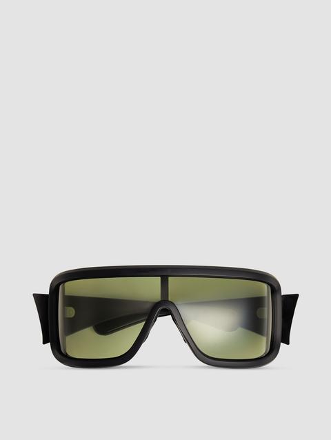 Snowseeker Rectangular Sunglasses Gender Neutral Matte Black Moncler