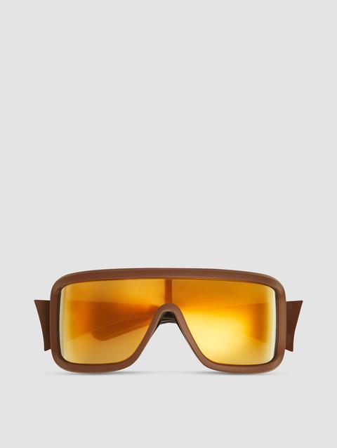 Snowseeker Rectangular Sunglasses Gender Neutral Matte Brown Moncler