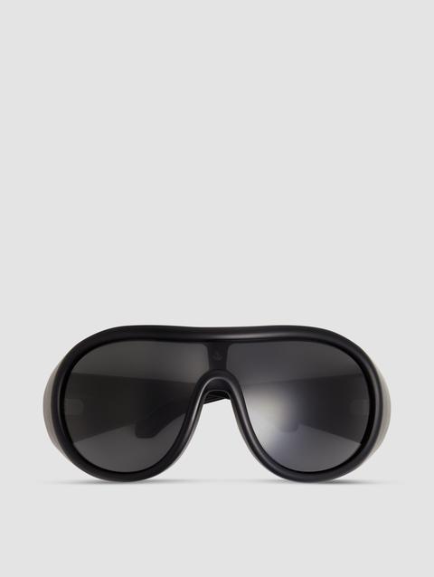 Cloche Pilot Sunglasses Gender Neutral Matte Black Moncler