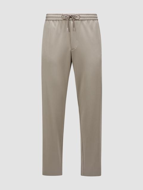 Logo Jogging Pants Men Taupe Moncler