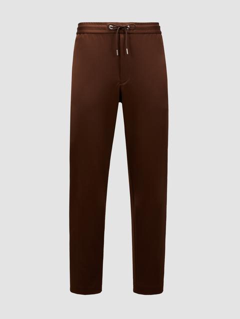 Logo Jogging Pants Men Brown Moncler