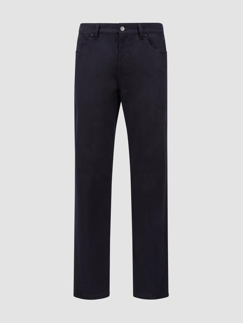 Cotton Pants Men Night Blue Moncler