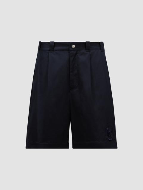 Gabardine Bermuda Shorts Men Navy Blue Moncler