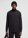 Cotton Poplin Long Sleeve Shirt Men Black Moncler