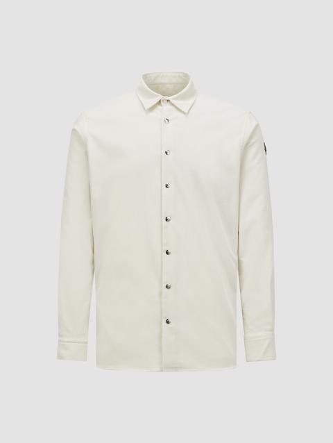 Corduroy Long Sleeve Shirt Men White Moncler