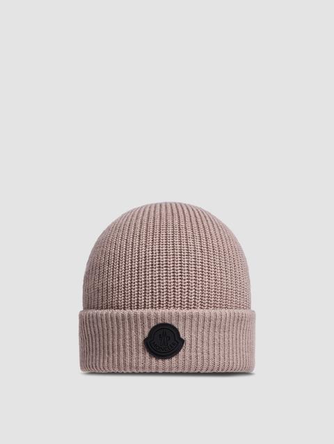 Wool Blend Beanie Men Light Pink Moncler