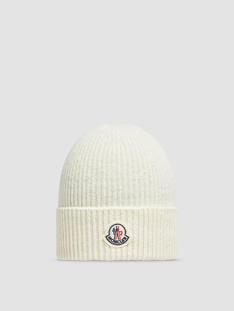 Cashmere & Wool Beanie Men Off White Moncler