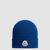 Wool Beanie Men Electric Blue Moncler