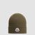 Wool Beanie Men Olive Green Moncler