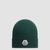 Wool Beanie Men Emerald Green Moncler