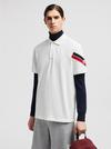 Tricolor-Trimmed Cotton Piquet T-shirt Men Off White Moncler