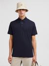 Cotton & Cashmere Polo Shirt Men Night Blue Moncler