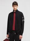 Zip-Up Wool Cardigan Men Black Moncler