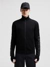 Cotton Zip-Up Cardigan Men Black Moncler