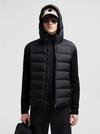 Padded Wool Zip-Up Hoodie Men Black Moncler