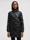 Ancy Check-Quilted Short Down Jacket Women Black Moncler