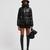 Douro Hooded Short Down Jacket Women Black Moncler