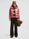 Biron Hooded Short Down Jacket Women Dusty Pink Moncler