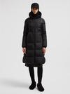 Idocrase Hooded Long Down Jacket Women Black Moncler