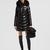 Fulmarus Faux Fur-Trimmed Hooded Long Down Jacket Women Black Moncler