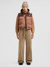 Cotton Gabardine Pants Women Beige Moncler