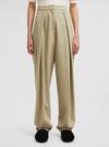 Wool Blend Pants Women Beige Moncler