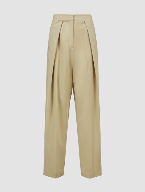 Wool Blend Pants Women Beige Moncler