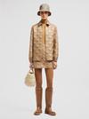 Padded Check-Quilted Mini Skirt Women Camel Beige Moncler