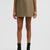 Checked Wool Mini Skirt Women Beige & Green Moncler