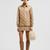 Padded Zip-Up Shirt Jacket Women Beige Moncler