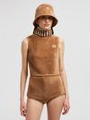 Sleeveless Teddy Top Women Light Brown Moncler