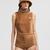 Sleeveless Teddy Top Women Light Brown Moncler