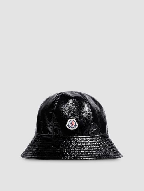 Coated Bucket Hat Women Black Moncler