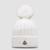 Wool Beanie with Pom Pom Women White Moncler