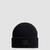 Wool Blend Logo Patch Beanie Women Black Moncler