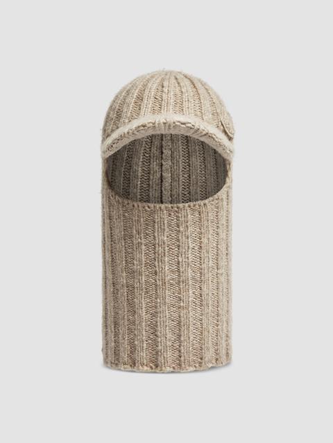 Wool Blend Balaclava Women Beige Moncler