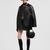 Diamond-Quilted Down Cape Women Black Moncler