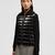 Padded Wool Zip-Up Cardigan Women Black Moncler