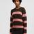 Striped Alpaca Blend Sweater Women Brown Moncler