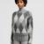 Argyle Wool & Mohair Sweater Women Grey Moncler