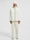 LoveFrom, MONCLER Moncore Short Down Jacket Gender Neutral White Ivory Moncler