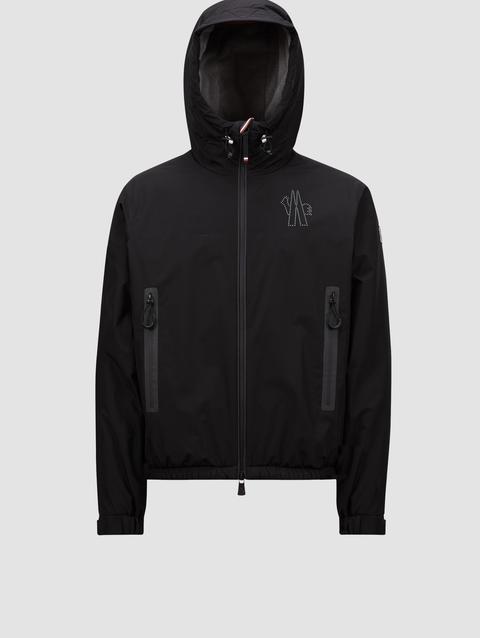 Jaman Hooded Short Padded Jacket Men Black Moncler