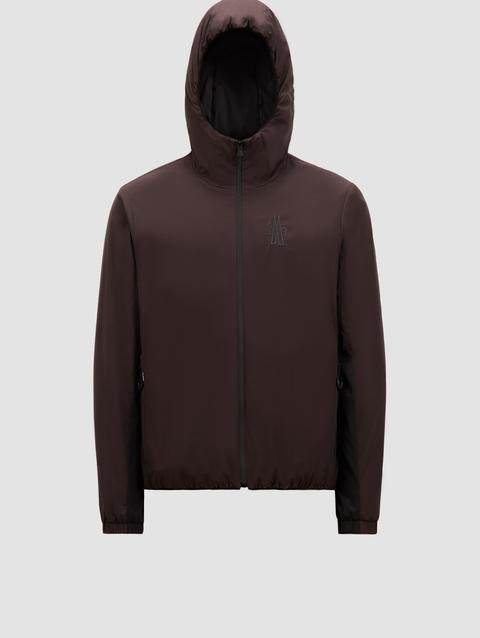 Bissen Packable Hooded Shell Jacket Men Dark Brown Moncler