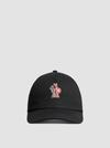 Gabardine Baseball Cap Men Black Moncler