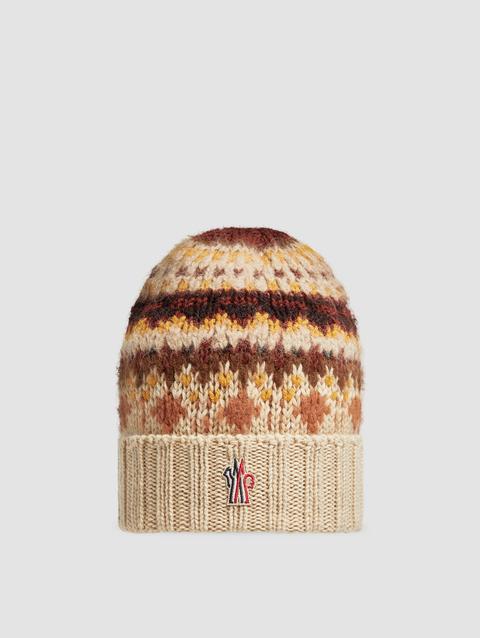 Wool, Mohair & Alpaca Beanie Men Multicolour Moncler