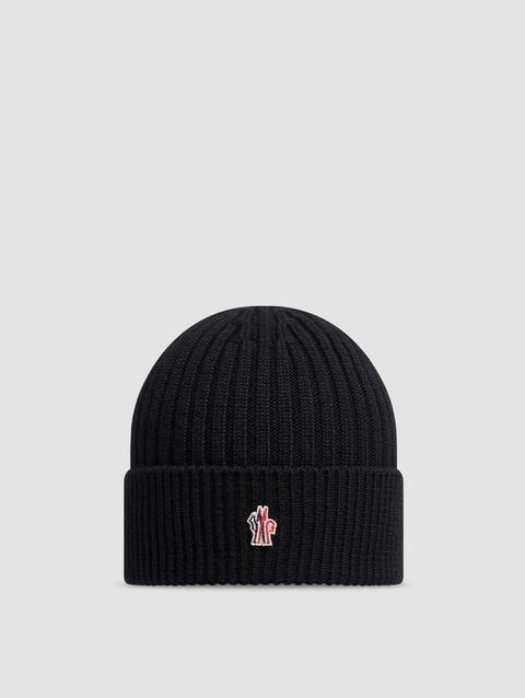 Wool Beanie Men Black Moncler