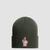 Wool Beanie Men Dark Green Moncler